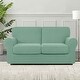 preview thumbnail 111 of 149, Subrtex 9-Piece Stretch Sofa Slipcover Sets with 4 Backrest Cushion Covers and 4 Seat Cushion Covers Loveseat - Dark Cyan