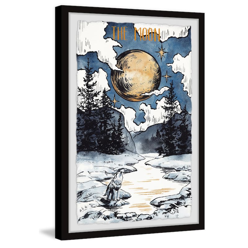 'The Fox and the Moon' Framed Painting Print