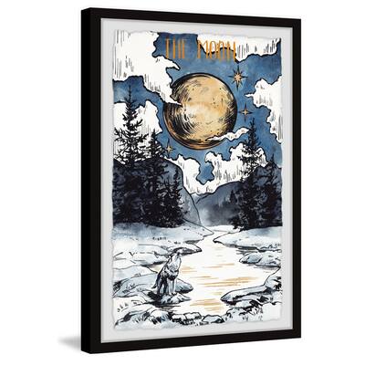 'The Fox and the Moon' Framed Painting Print