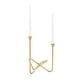 preview thumbnail 2 of 7, CosmoLiving by Cosmopolitan Gold Metal Candelabra