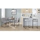 preview thumbnail 73 of 72, Porch & Den Forrest Contemporary Black Stackable Fully Welded Counter Stool (Set of 2)