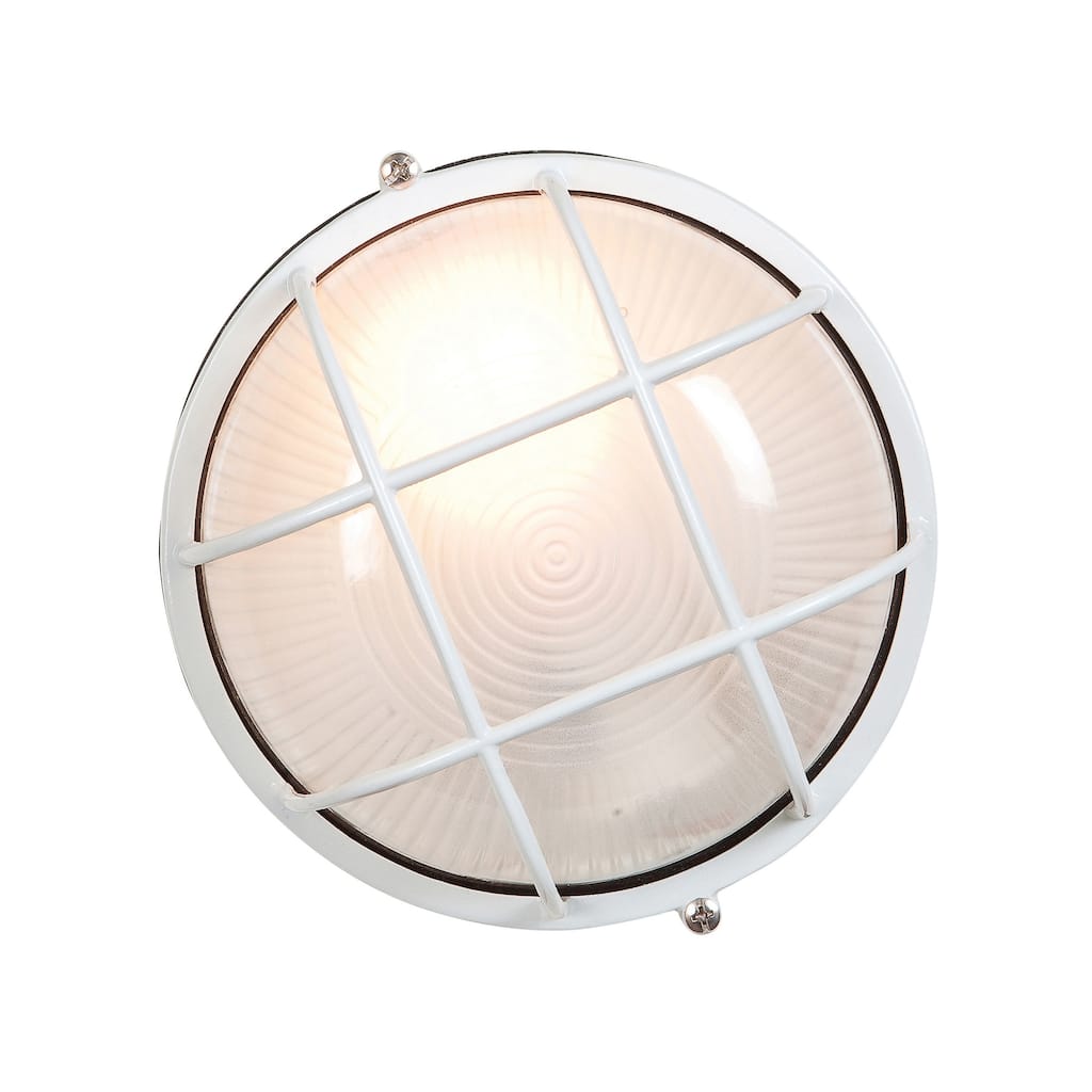 Access Lighting Nauticus Dual Mount - Round 7" Wet Location Bulkhead - Frosted Glass Shade