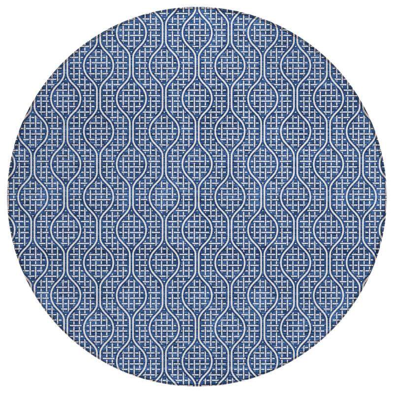 HomeRoots Geometric Transitional Rectangle Outdoor Rug