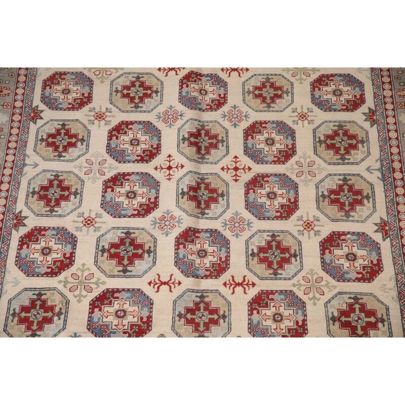 All-Over Kazak Oriental Area Rug Handmade Wool Carpet - 8'3" x 11'3"