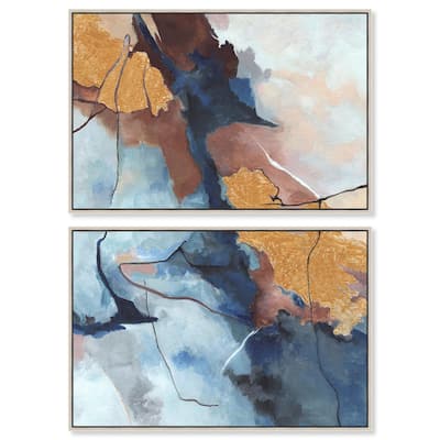 Heaven and Earth Canvas Set of 2 by Art Remedy