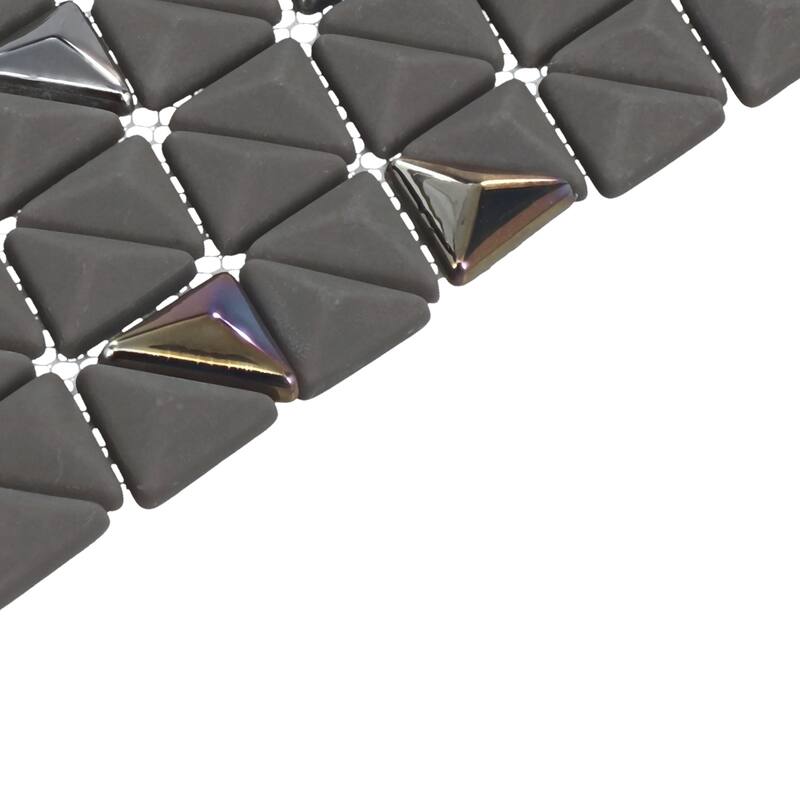 Daltile Starcastle 1" Triangle Glass Wall Mosaic (13 PC Per Carton) (11.77 SQFT Per Carton)