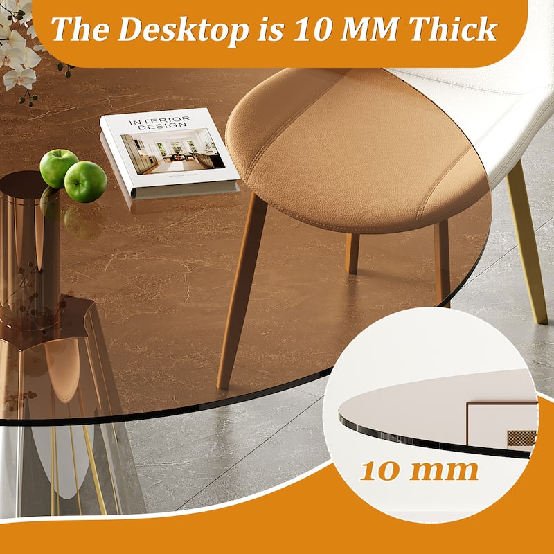 5-Piece 35 Inch Round Dining Sets for Small Space