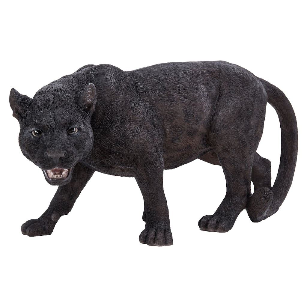 31.25" Cautious Panther Stalking Outdoor Garden Statue