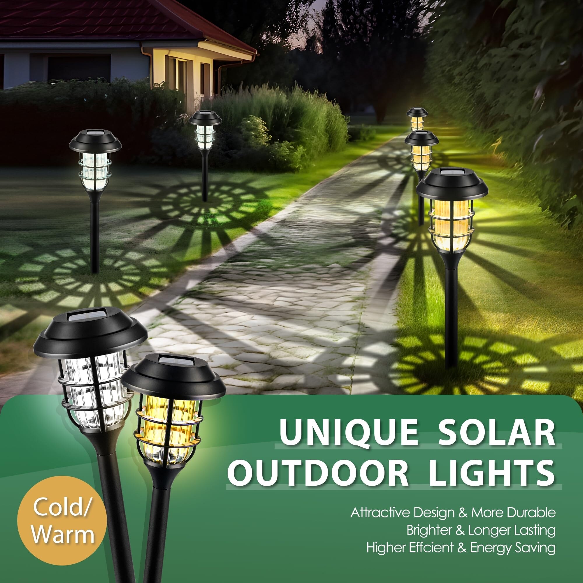 Solar Lights for Outside Solar Outdoor Lights 12 Pack Up to 10 Hrs Auto On Off Garden Lights Waterproof Bed Bath Beyond 40185951