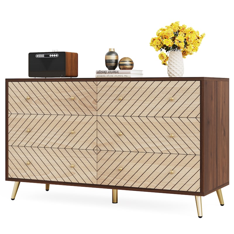 Wooden Storage Cabinet, Drawer Organizer Tower, Living Room Entryway Guest Room Accent Chest Dresser Storage Unit