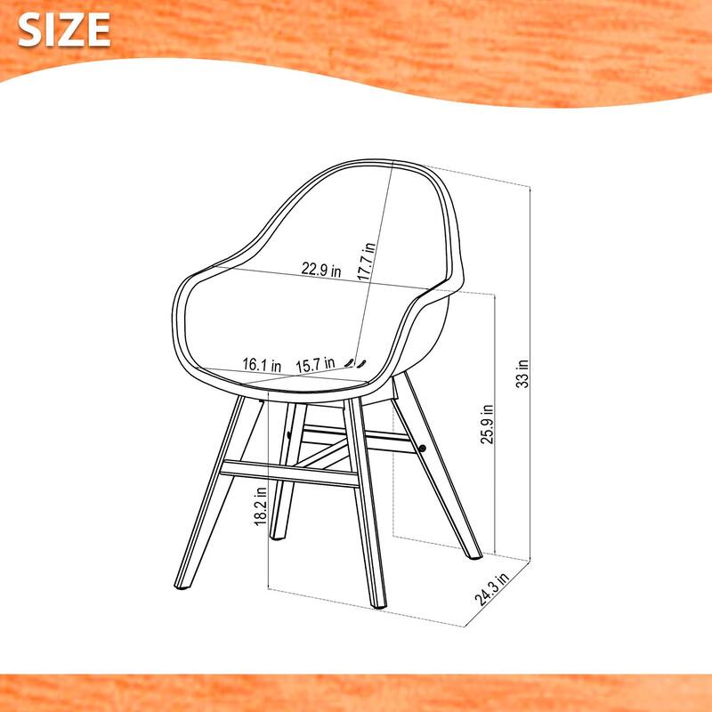 Midtown Concept Supreme 2pc Indoor Dining Chairs with Cushions