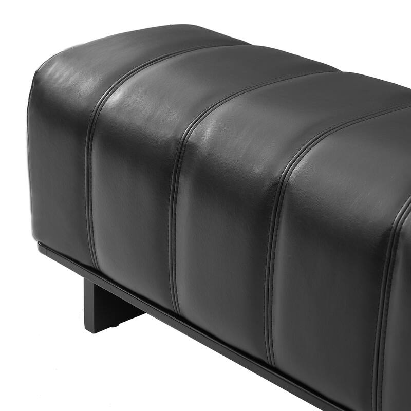 Christopher Knight Home - Modern Upholstered Dining Bench with Faux Fur Tufted Seating