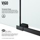 preview thumbnail 17 of 29, VIGO Elan Clear Adjustable Frameless Sliding Shower Door