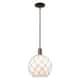 Option White Glass with White Rope / Oil Rubbed Bronze