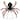 Lighted Spider Halloween Decoration - 4.5' - Black and Orange - Purple LED Lights