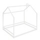 preview thumbnail 4 of 9, Size House Bed , Playhouse Design with Roof, Sturdy Pine Wood Frame, Semi-Enclosed Space