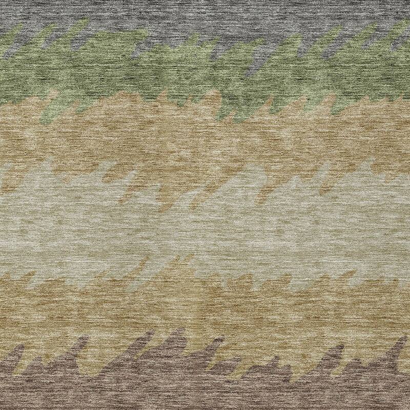 HomeRoots Striped Transitional Rectangle Outdoor Rug