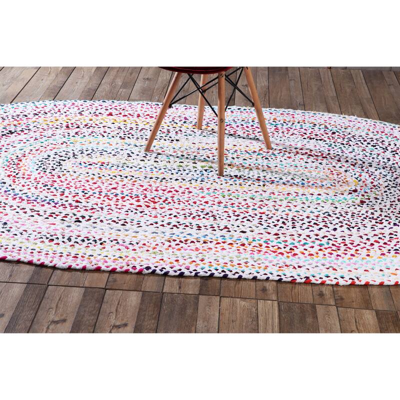 Hand-Woven Colorful Cotton Area Rugs - Vibrant and Artistic Touch for Your Space
