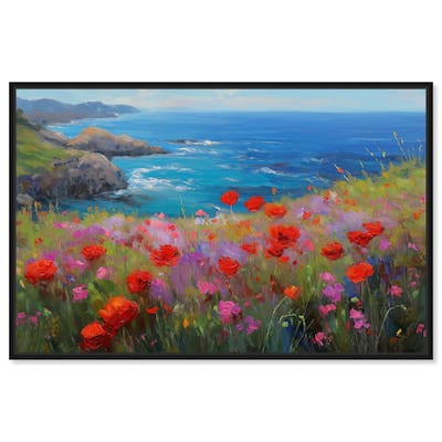 Ocean View Bloom II Canvas by Art Remedy
