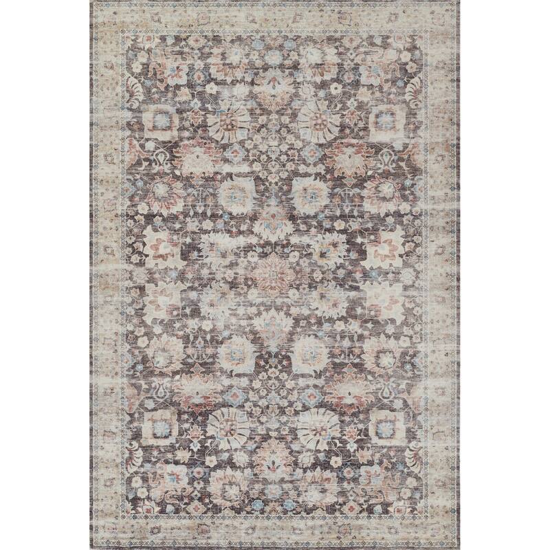 Momeni Sultana Polyester Traditional Area Rug - 2' x 3' - Brown - Runner/Rectangle