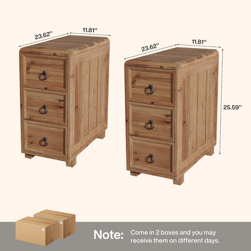 Solid Wood End Table for Small Spaces