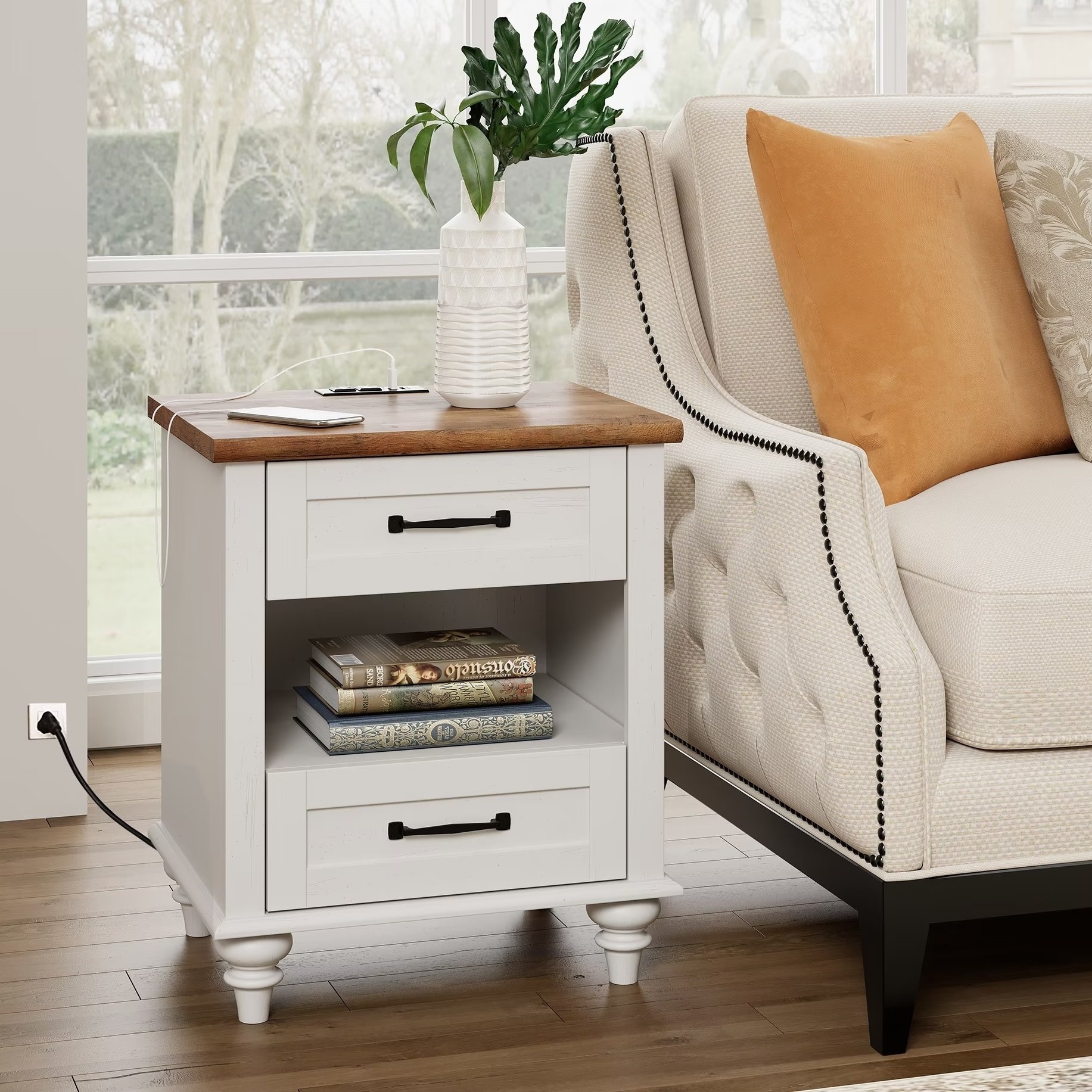 White nightstand deals under $50