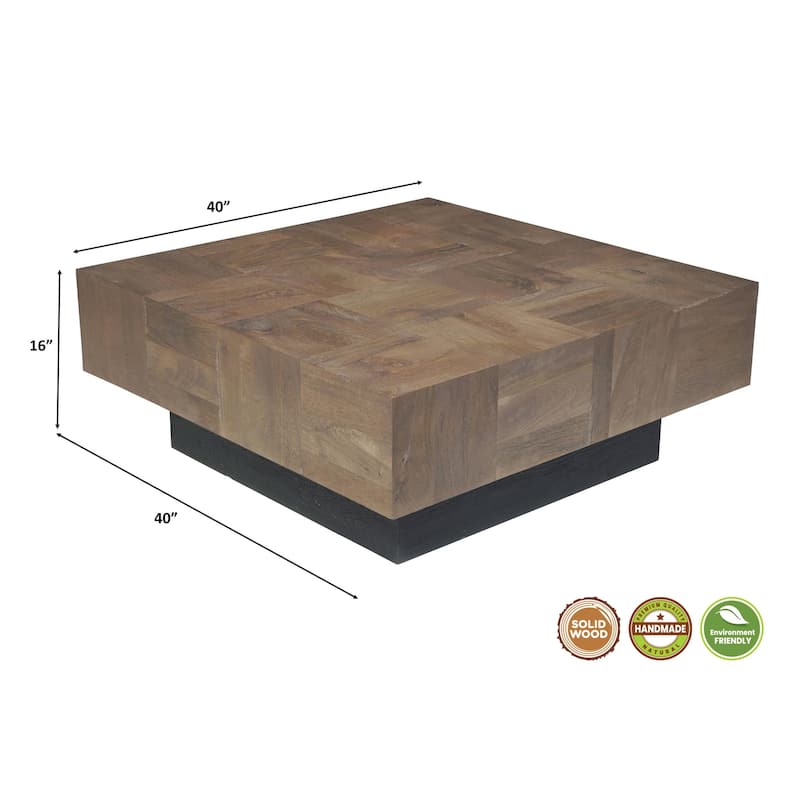 Caden Modern Solid Wood Coffee Table