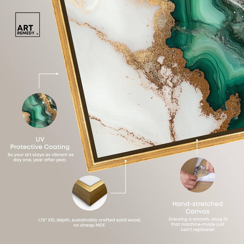 Malachite Majesty Canvas by Art Remedy