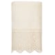 Authentic Hotel and Spa 100% Turkish Cotton Arian Cream Lace Embellished Hand Towel - Cream