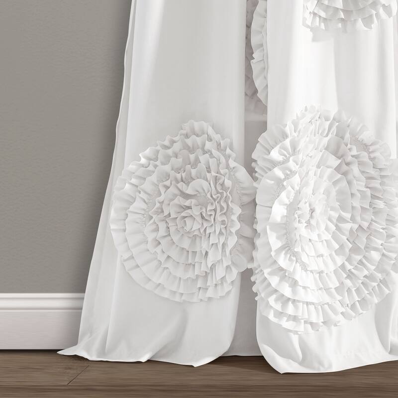 Silver Orchid Ince Flora Curtain Panel