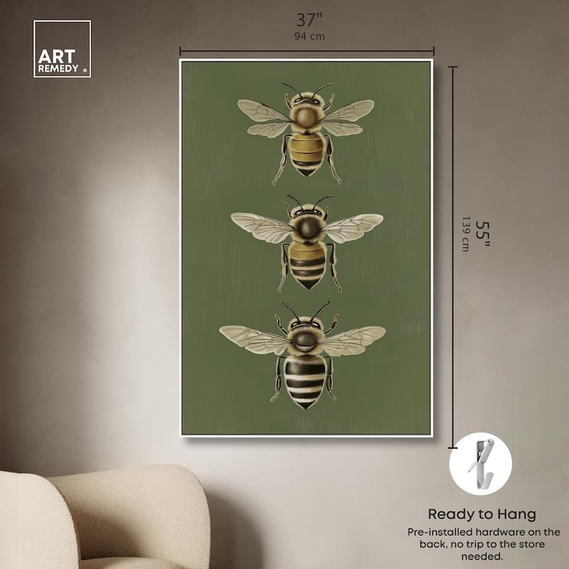 Anatomy of the Bee Canvas by Art Remedy