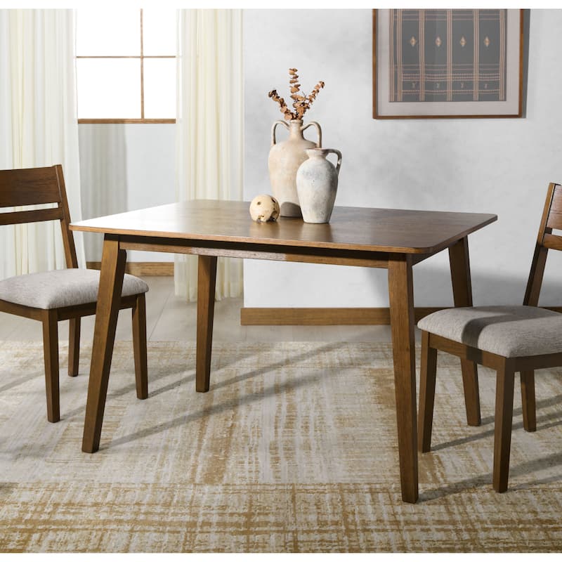 SAFAVIEH COUTURE Bellalexa 48-Inch Wood Dining Table - 48"W x 36"D x 30"H - Medium Oak