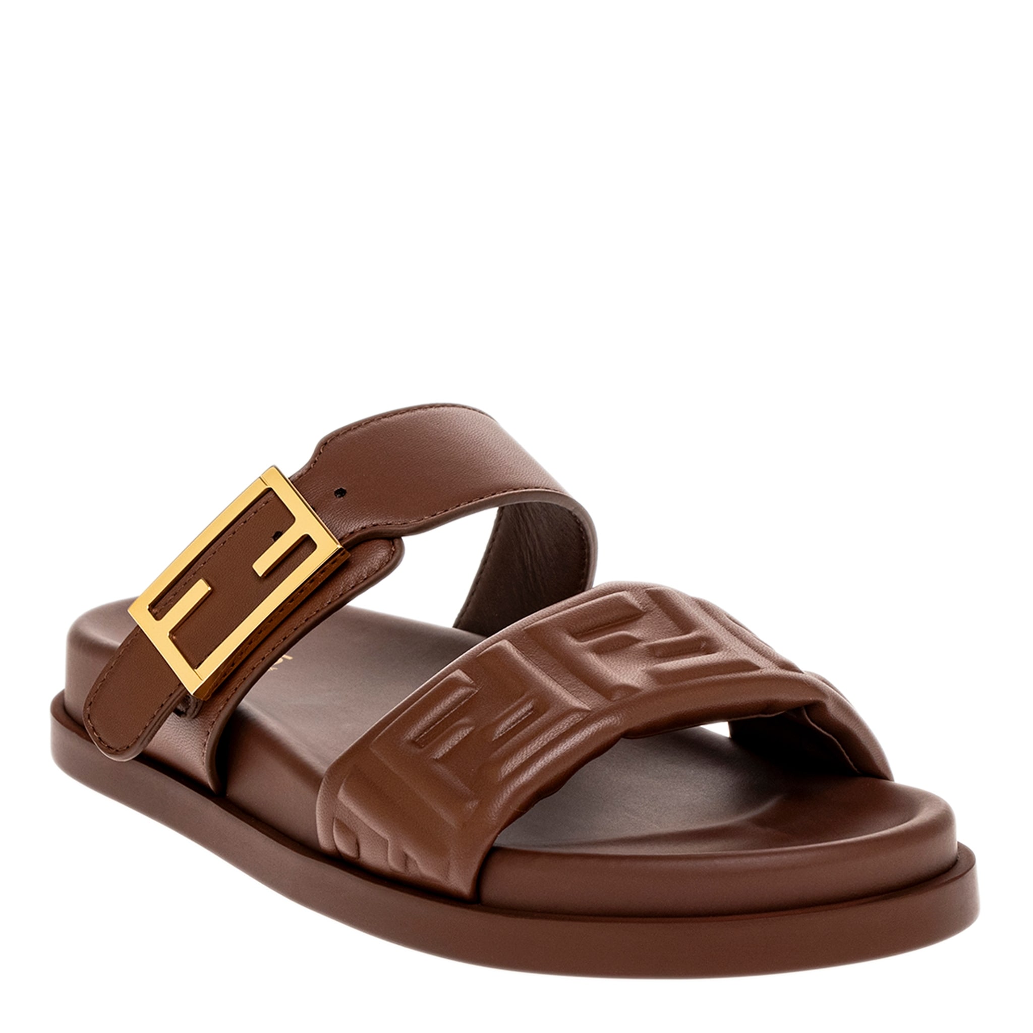 Fendi Feel Double Strap Sandals - Overstock - 43147285