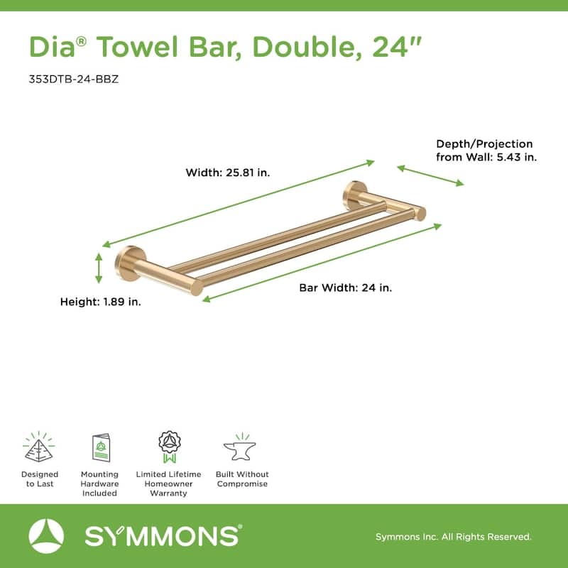 Symmons Dia 24" Towel Bar