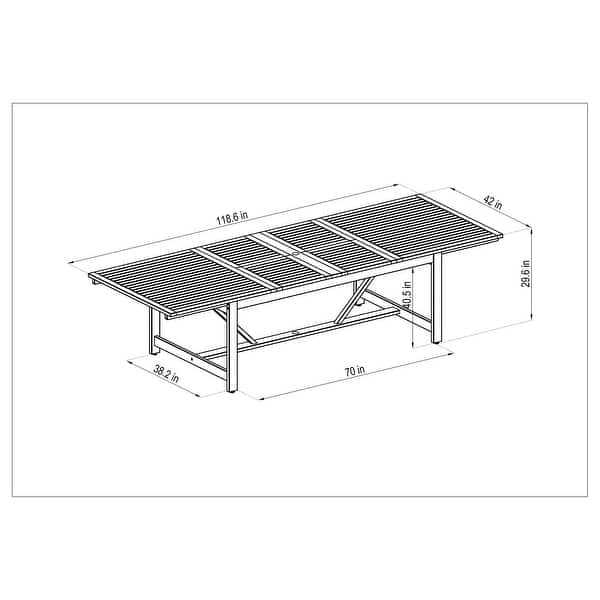 Amazonia Camille FSC Certified Wood Outdoor Patio Dining Set