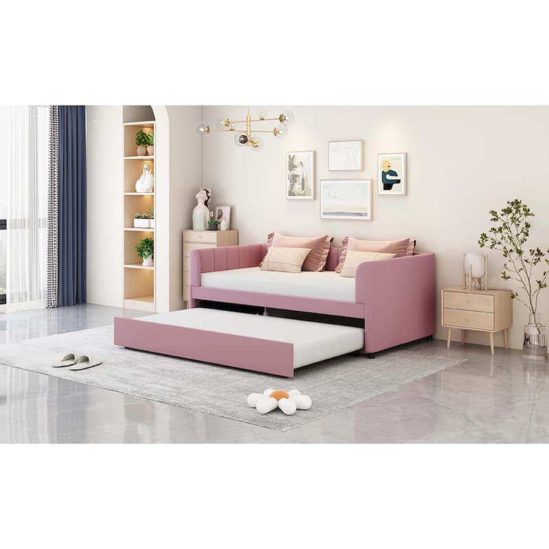 Twin Size Daybed with Ergonomic Design Backrest