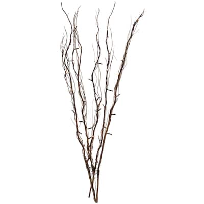 39" LED Natural Branch Bundle Christmas Decoration Warm White Lights