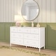 preview thumbnail 19 of 28, Charlotte/Scallop 7 Drawer Dresser Linen White
