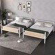 preview thumbnail 17 of 26, Metal Bunk Bed, Industrial Detachable Bunkbeds with Safety Guard Rails for Teens
