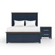 preview thumbnail 17 of 15, Furniture of America Althea Modern Farmhouse 2-Piece Wood Kids Panel Bed and Nightstand Set