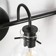 preview thumbnail 16 of 25, Olia Modern Black 3-Light Bathroom Vanity Light Minimal Globe Glass Wall Sconce