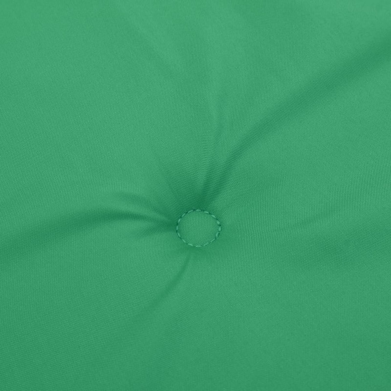 Claire Outdoor Cushion for Bench, Button Tufted Green Fabric, 59 Inch