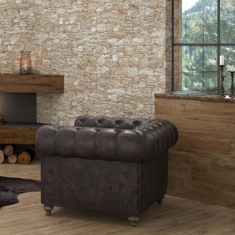 Merola Tile Caldera Roques Stone 12-5/8" x 25-1/8" Porcelain Floor and Wall Tile