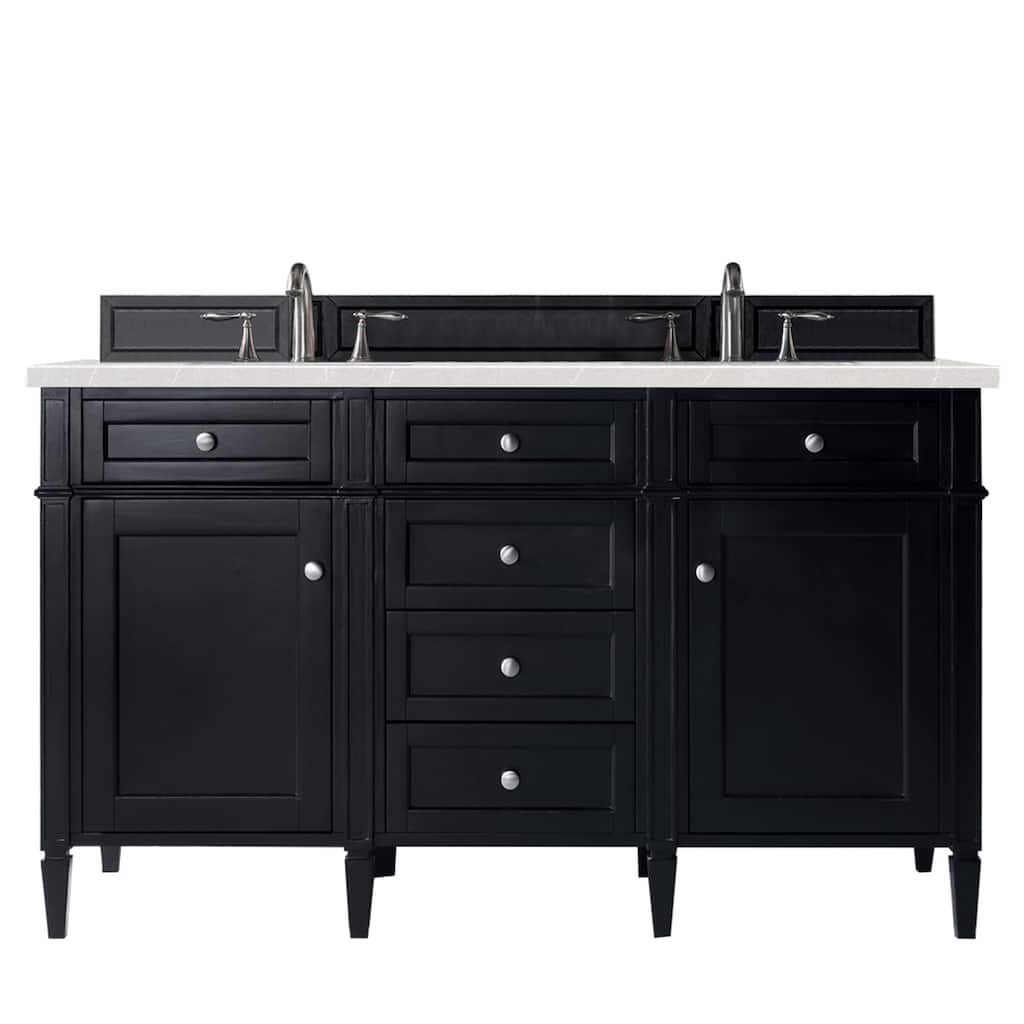 James Martin Vanities Brittany 60" Double Vanity, Black Onyx