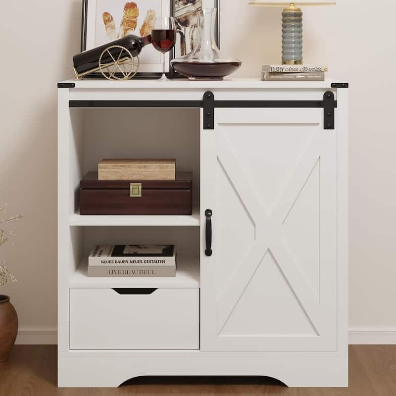 Accent Cabinet with Drawers - N/A - White