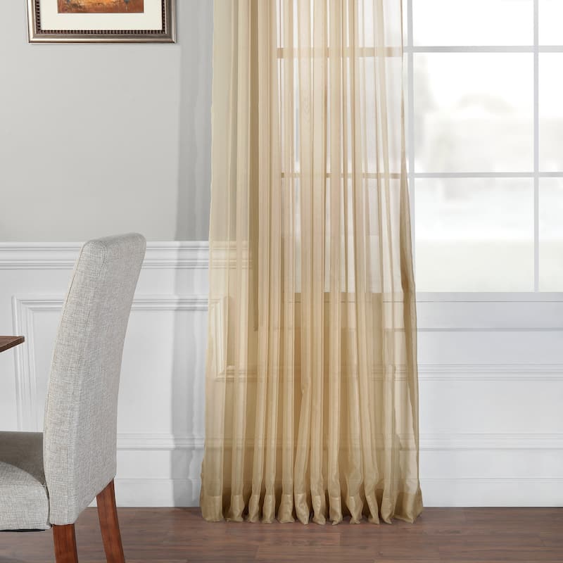 Exclusive Fabrics Signature Extra Wide Sheer Curtains (1 Panel)