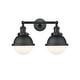 preview thumbnail 14 of 19, Innovations Lighting Hampden 2 Light 18" Bath Vanity Light Matte White/Matte Black