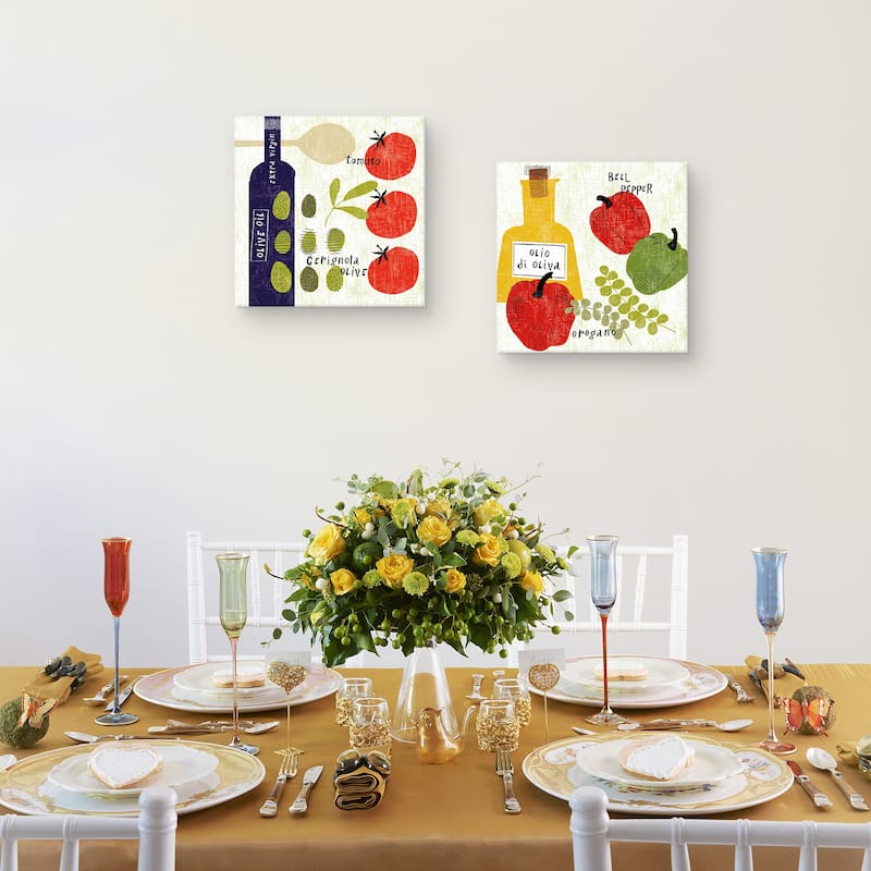 Italiano by Sue Schlabach Canvas S/2 by Sue Schlabach Canvas Art Prints