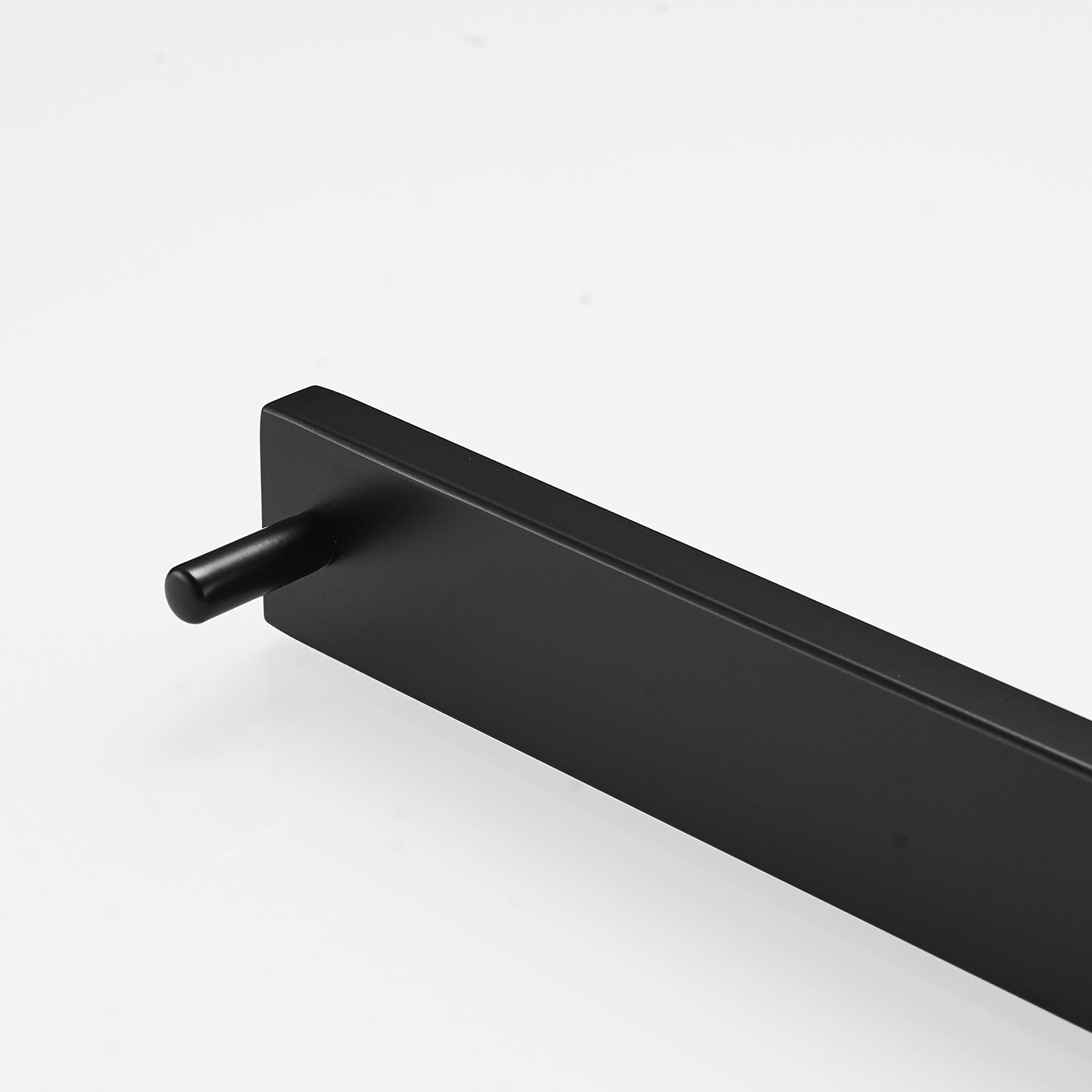 Modern Matte Black Wall Mount Bathroom Towel Bar 8.26 in L x 2.95 in W Bed Bath Beyond 34139857