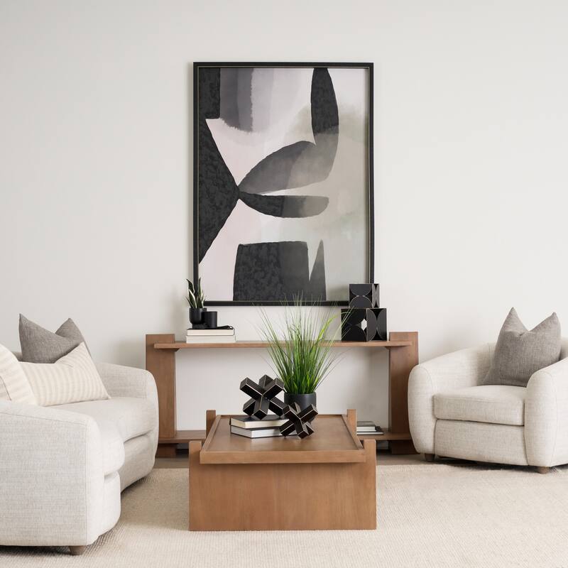 Eula Medium Brown Solid Wood Console Table